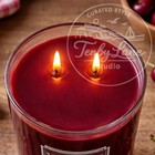 Yankee Candle Black Cherry 22oz Large Tumbler Dual Wick Rich Fruity Scent