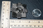 The Royal Scots Silver Tone Pin Brooch E517
