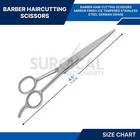 5 Pcs 4 5  Hair Cutting Scissors Barber Shears - Ice Tempered German Grade