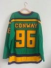 Adidas Authentic Charlie Conway Mighty Ducks Disney Hockey Jersey Green 52 Bnwt