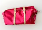 Lancome Red Weekend Duffle Gym Bag Purse  Double Strap