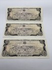 Dominican Republic 1 Peso Oro 1984 Banknote Unc Lot Of 3 Sequential  