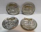 Kellogg s 1950 s Tin Litho Cereal Premium Buttons Badges 4 Diff  U s  Army Vtg
