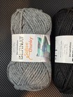 Bernat Softee Chunky Yarn 3 Skeins Lot Grey And Black 100  Acrylic Soft