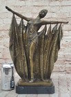 Signed Bronze Art Nouveau Deco Chiparus Statue Figurine Large Great Nude Sale