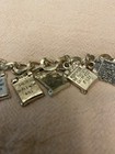 The Ten Commandments Christian Silver Charm Bracelet