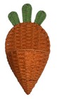Decorative Carrot Shaped Woven Wall Easter Basket Farmhouse Rustic Decor