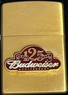 Zippo 2001 Budweiser 125th Anniversary Limited Ed Lighter Unfired In Box K438