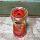Vintage Foohy Brand Lava Motion Pencil Sharpener Pink Orange Liquid Desk Toy