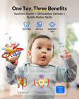 Baby Teething   Rattle Toy     Safe  Multi-functional Bpa-free Silicone Toy For Ba