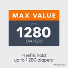 Diaper Genie Compatible Pail Liners 4-pack - 1280 Count Refill Bags