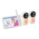 Vtech Rm7766-2hd 2 Camera 7  Pan Tilt Hd Smart Video Baby Monitor Excellent