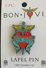 Bon Jovi    Lapel Pin Limited 1  1 2  X 1 2  Metal Bonjovi Logo New