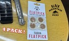 4x Black Mountain Handcrafted Tagua Guitar Picks Warm Tone   2 5 Mm Heavy Gauge