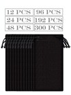 Bulk Lot 12 To 300 Pcs Black Micro Fiber Pouch Sunglasses Pouch Carrying Case 