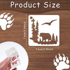 65 Pcs Small Stencils For Painting On Wood Reusable Animal Pattern Ornament Temp