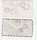  2  1961 Singapore Registered Airmail Covers To Usa
