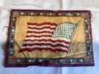 Vintage 48 Star United States Flag Fabric Cloth Felt Flannel Cigar Tobacco