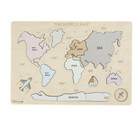 World Map Montessori Wooden World Puzzle For Kids  ages 3       Educational Map