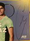 Carlos Alcaraz Autographed 5x7 Tennis Promo Card Signed W s Open Beauty  Read