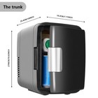 Mini Fridge   Skincare Fridge - 4l Portable Black Refrigerator
