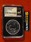 2017 South Africa Silver Krugerrand Ngc Sp70 50th Anniversary First Day Of Issue