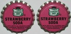 Soda Pop Bottle Caps Lot Of 12 Canada Dry Strawberry  2 Unused New Old Stock