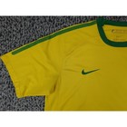 Nike Brasil Soccer Jersey Mens Large Yellow 2010 Cbf Dri-fit 371433-703