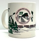 1992 Burlington Railroad Galesburg Division Coffee Cup
