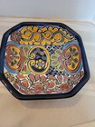 Mexican Pottery Octagonal Bowl Talavera Hand Painted Garay Lead Free Dish 6 5    