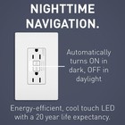 Legrand Radiant 20 Amp Tamper Resistant Led Night Light Gfci White