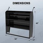 52  W Van Shelving Storage For Ford Transit  Gm  Nv  Promaster  Sprinter  Metris
