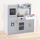 Kids Kitchen Playset  Wooden Chef Pretend Play Set With 20pcs Cookware Toy Gifts