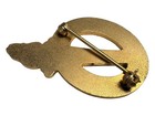 Dar Nsdar Gold Tone Torch Brooch Pin Award Daughters American Revolution Vtg Usa