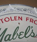 Vintage Stolen From Mabel s Whore House Las Vegas  Nv   Sign  Tip Tray  11 5 