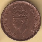 British India 1941 King George Vi 1 12 Anna Rare Copper Coin