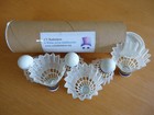 6 New Cy Nylon Badminton Shuttlecocks White   