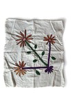 3 Vintage Embroidered Handkerchiefs Ukrainian Folk Art Floral Linens Lot