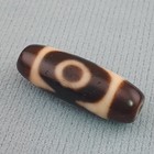 Antique 2 Eyes Himalayan Tibetan Agate Dzi Bead Amulet