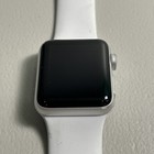   Parts Only   Apple Watch Series 3 38mm Silver Aluminum Case White Sport Band