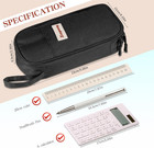 Pen Case With Zipper Pencil Pouch For Office Travel Portable Large Pencil Case P