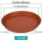 6pcs 12 Inch Plant Saucer-durable Pot Tray For Floor Protection   Water Catching