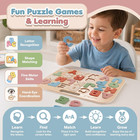 Sensory Magnetic Letters With Alphabet Puzzle  26 Uppercase Fridge Magnets