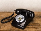 Rotary Dial Telephone Phone Real Working Vintage Old Fashion Black 1960 s 1970 s
