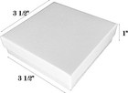 White Swirl Eggshell Finish Cotton Filled Jewelry Boxes