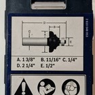 Bosch Precision Pro Edge Forming 85604mc Cove And Bead Bit  Hard Or Soft Wood
