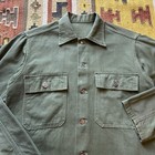 Vintage 1950s Us Army Og-107 Utility Shirt Men   s Small 13 Star Buttons