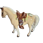 Hagen Renaker Western Horse Miniature Figurine Palomino Pony Green Blanket 2 5 