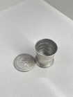 Vintage Collapsible Metal Travel Cup With Lid  Folding Camping Cup