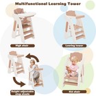 Foldable Leaning Tower Kitchen Step Stool  Adjustable Height Montessori Learn   